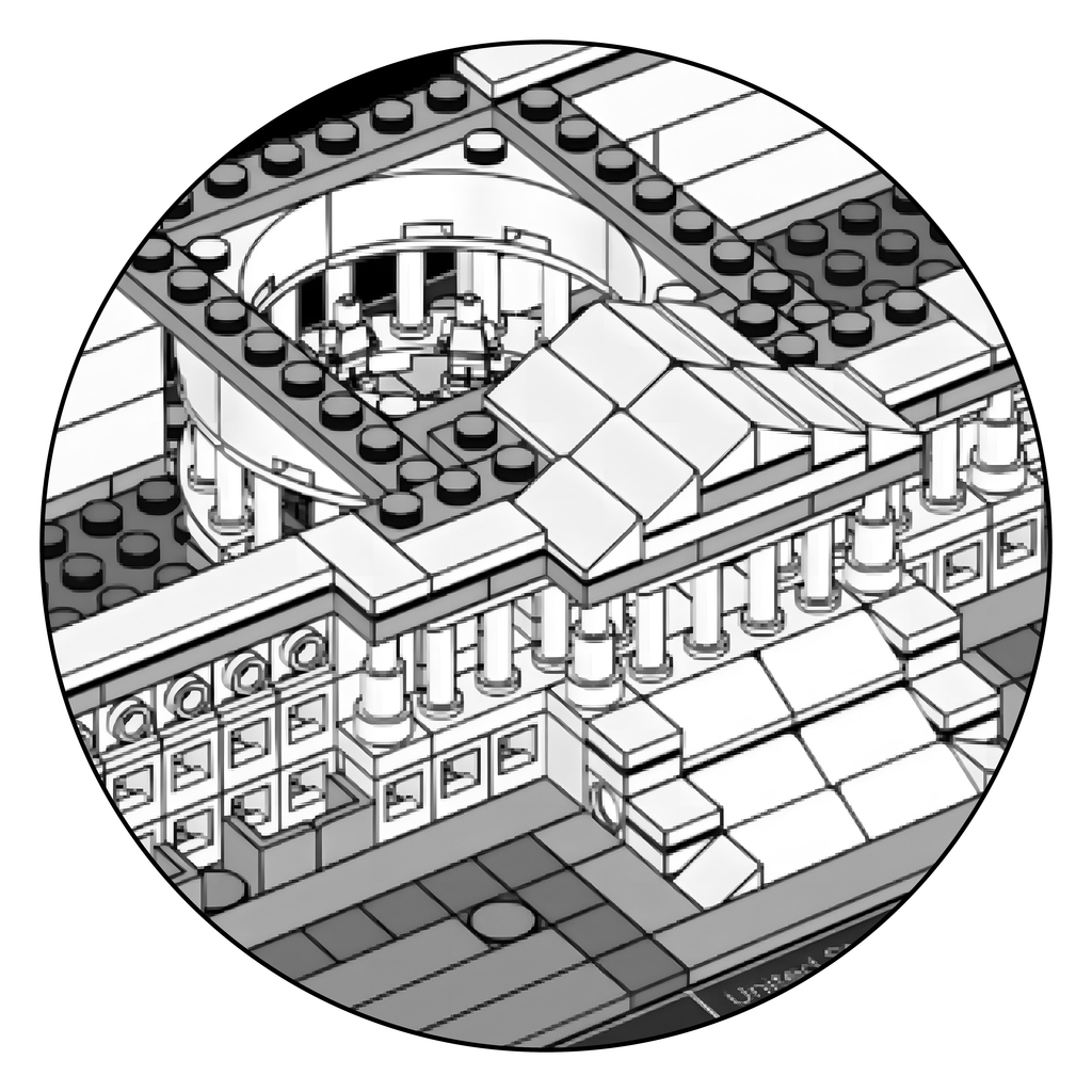 Detail Lego Gebäude